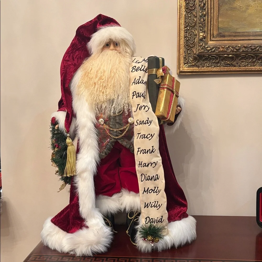 Kirkland Large Decorative Santa Statue 30” Tall